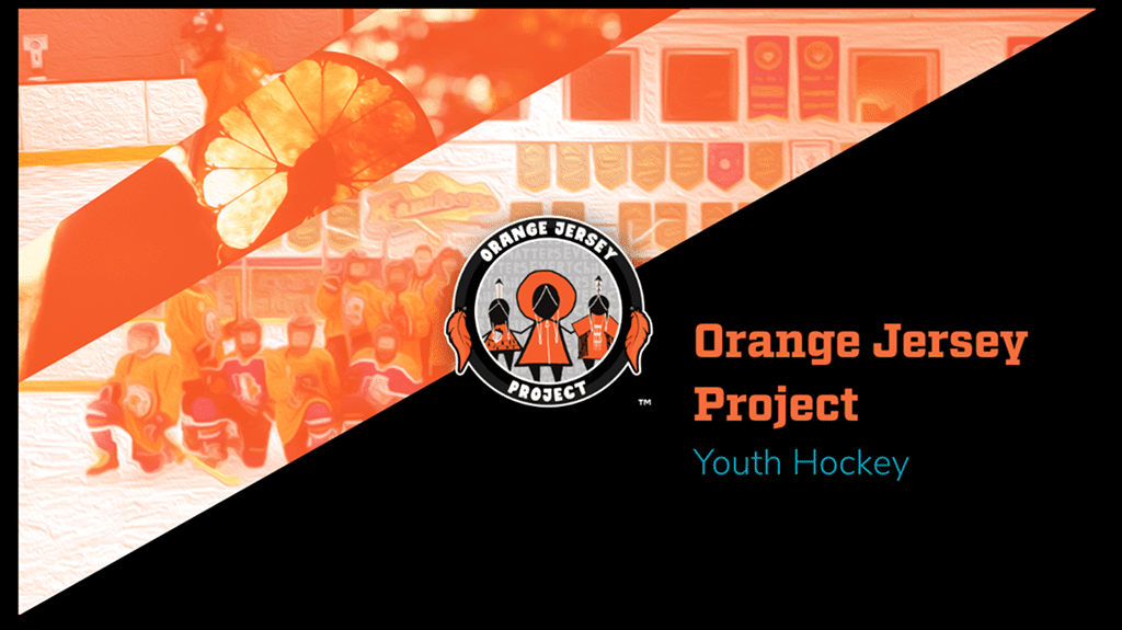 Orange Jersey Project Youth Hockey Course opening slide
